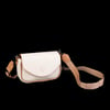 Nas Bag Çapraz Çanta Krem Camel  Gofraj