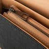 Nas Bag Çapraz Çanta Siyah Camel  Gofraj