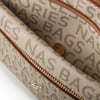Nas Bag Çapraz Çanta Vizon Taba Yazılı