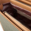 Nas Bag Çapraz Çanta Yeşil Camel  Gofraj