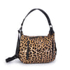 Nas Bag Çok Gözlü Kadın Omuz ve Çapraz Çanta (33x25 cm ) Siyah Leopar