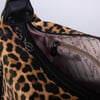Nas Bag Çok Gözlü Kadın Omuz ve Çapraz Çanta (33x25 cm ) Siyah Leopar