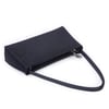 Nas Bag Kadın Basic Baget Omuz ve Çapraz Çanta Siyah Taşlı (27x12 cm )