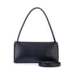 Nas Bag Kadın Basic Baget Omuz ve Çapraz Çanta Siyah Kımera (27x12 cm )