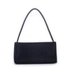 Nas Bag Kadın Basic Baget Omuz ve Çapraz Çanta Siyah Taşlı (27x12 cm )