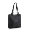 Nas Bag Kadın Büyük Boy Omuz Çantası ( 35x35x12 cm) Siyah Yazılı