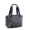 Nas Bag Kadın Çanta Omuz El ve Çapraz Çanta Çok Gözlü Gri Siyah King (en:37 cm ; boy:24 cm )