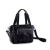 Nas Bag Kadın Çanta Omuz El ve Çapraz Çanta Çok Gözlü Siyah Yıkamalı   (en:37 cm ; boy:24 cm )
