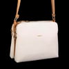 Nas Bag Kadın Çapraz Çanta Krem Camel Gofraj