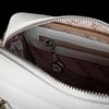 Nas Bag Kadın Çapraz Çanta Mini Cüzdanlı Ayarlanabilir Askılı Beyaz  Gofraj