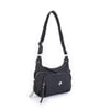Nas Bag Kadın Çapraz Çanta Siyah  Buzzy ( 26x21x15 cm)