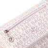 Nas Bag Kadın Çapraz Çok Cepli Spor Çanta Beyaz Yazılı (25x18x7 cm )