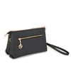 Nas Bag Kadın Çapraz ve Clutch Çanta Bilek ve Çapraz Askılı  Siyah  Natural  (24x15 cm) 