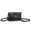 Nas Bag Kadın Çapraz ve Clutch Çanta Bilek ve Çapraz Askılı (24x15 cm) Siyah Victoria 