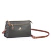 Nas Bag Kadın Çapraz ve Clutch Çanta Bilek ve Çapraz Askılı (24x15 cm) Haki Taba Victoria 