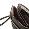 Nas Bag Kadın Çapraz ve Clutch Çanta Bilek ve Çapraz Askılı  Siyah  Natural  (24x15 cm) 