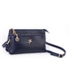 Nas Bag Kadın Çapraz ve Clutch Çanta Bilek ve Çapraz Askılı (24x15 cm) Lacivert Victoria 