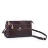 Nas Bag Kadın Çapraz ve Clutch Çanta Bilek ve Çapraz Askılı (24x15 cm) Kahve Victoria 