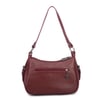Nas Bag Kadın Çapraz ve Omuz Çanta  (27x19 cm) Bordo Victoria 