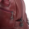 Nas Bag Kadın Çok Cepli Sırt Çantası (en :30cm x boy:34) Bordo Victoria
