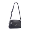 Nas Bag Kadın Günlük Sade Şık Çok Gözlü Çapraz Çanta (23x14 cm) Siyah Victoria