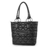 Nas Bag Kadın Kapitone  Büyük Boy Omuz Çantası ( 34x33x9 cm) Siyah  Kapitone 