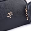 Nas Bag Kadın Mini Cüzdanlı Omuz ve Çapraz Çanta Siyah Victoria