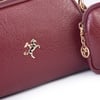 Nas Bag Kadın Mini Cüzdanlı Omuz ve Çapraz Çanta Bordo Victoria