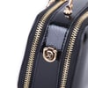 Nas Bag Kadın Mini El ve Çapraz Çanta Siyah Rugan  (en :18 cm  boy:10 cm) 