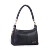 Nas Bag Kadın Mini Omuz ve Çapraz Çanta Örgülü Askılı (en: 23 cm , boy: 14 cm) Siyah Lopez