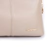 Nas Bag Kadın Mini Omuz ve Çapraz Çanta Örgülü Askılı (en: 23 cm , boy: 14 cm) Kum