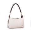 Nas Bag Kadın Mini Omuz ve Çapraz Çanta Örgülü Askılı (en: 23 cm , boy: 14 cm) Krem Kahve Lopez
