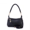 Nas Bag Kadın Mini Omuz ve Çapraz Çanta Örgülü Askılı (en: 23 cm , boy: 14 cm) Siyah Lopez