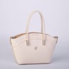 Nas Bag Kadın Mini Sepet Çanta El ve Çapraz Çanta Krem  Lopez ( 20x18cm)