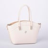 Nas Bag Kadın Mini Sepet Çanta El ve Çapraz Çanta Krem  Lopez ( 20x18cm)