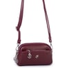 Nas Bag Kadın Mini Spor Şık Günlük Postacı Çapraz Çanta (en 18 cm , boy 10 cm ) Bordo Victoria