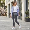 Nas Bag Kadın Mini Spor Şık Günlük Postacı Çapraz Çanta (en 18 cm , boy 10 cm ) Gri