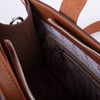 Nas Bag Kadın Mini Tote Suni Deri El ve Omuz Çantası Kahve Taba  Lacst