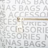 Nas Bag Kadin Omuz Çantasi Beyaz Yazili