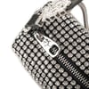Nas Bag Kadın Omuz Çantası Black White Diamond SiyahTaşlı 