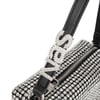 Nas Bag Kadın Omuz Çantası Black White Diamond SiyahTaşlı 