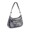 Nas Bag Kadın Omuz ve Çapraz Baget Çanta Siyah Leopar ( 28x17  cm)