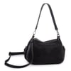 Nas Bag Kadın Omuz ve Çapraz Çanta Çok Gözlü Şık Tasarım (28x18 cm) Siyah  Taşlı