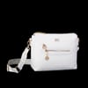 Nas Bag Kadın Postacı Çapraz Çanta Beyaz Mercan   (en 25 cm ;boy 22 cm )