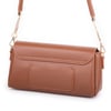 Nas Bag Kadın Sade Şık Omuz ve Çapraz Çanta (en 24 cm ;boy 12 cm ) Taba