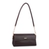 Nas Bag Kadın Sade Şık Omuz ve Çapraz Çanta (en 24 cm ;boy 12 cm ) Kahverengi