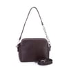 Nas Bag Kadın Sade Şık Omuz ve Çapraz Zincirli ve Uzun Çift Askılı (20x15 cm) Kahverengi Victoria