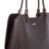 Nas Bag Kadın Sade Şık Zamansız Omuz Çantası ( 32x22 cm ) Kahverengi 