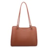 Nas Bag Kadın Sade Şık Zamansız Omuz Çantası ( 32x22 cm ) Taba