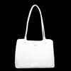 Nas Bag Kadın Sade Şık Zamansız Omuz Çantası ( 32x22 cm ) Beyaz